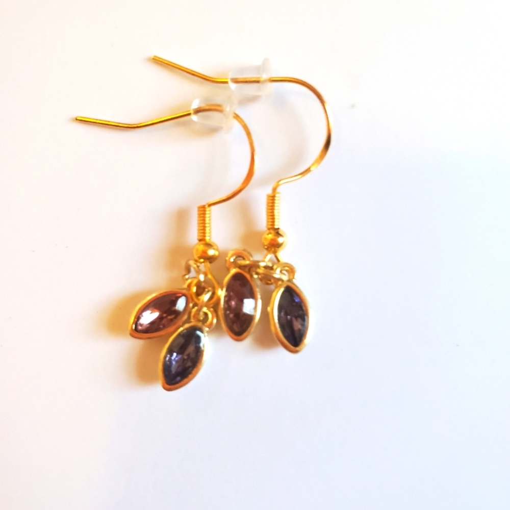 Purple earrings
